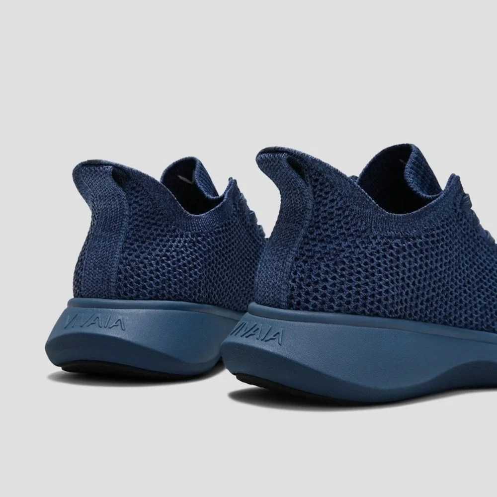 Vivaia Unisex Knit‎ Round Toe Slip On Sneakers Navy Blue Walking Shoes Men 6.5